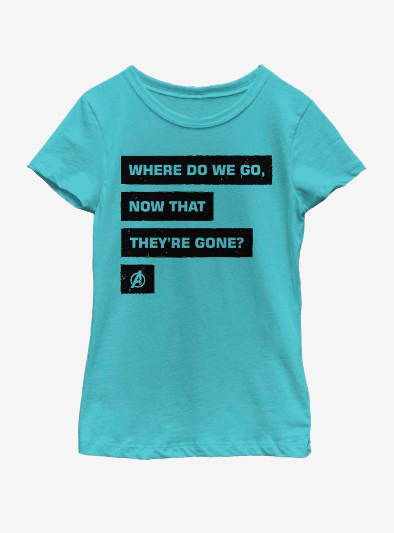 Marvel Avengers: Endgame Gone Friends Youth Girls T-Shirt, TAHI BLUE, hi-res