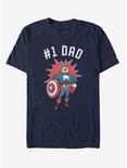 Marvel Captain America No 1 DAD T-Shirt, NAVY, hi-res