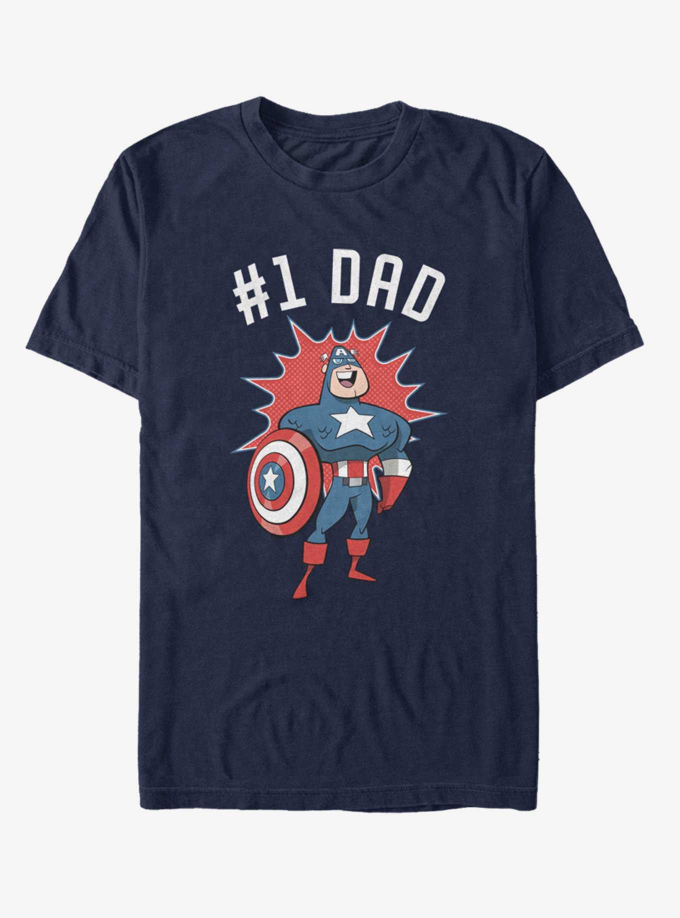 Marvel Captain America No 1 DAD T-Shirt, , hi-res