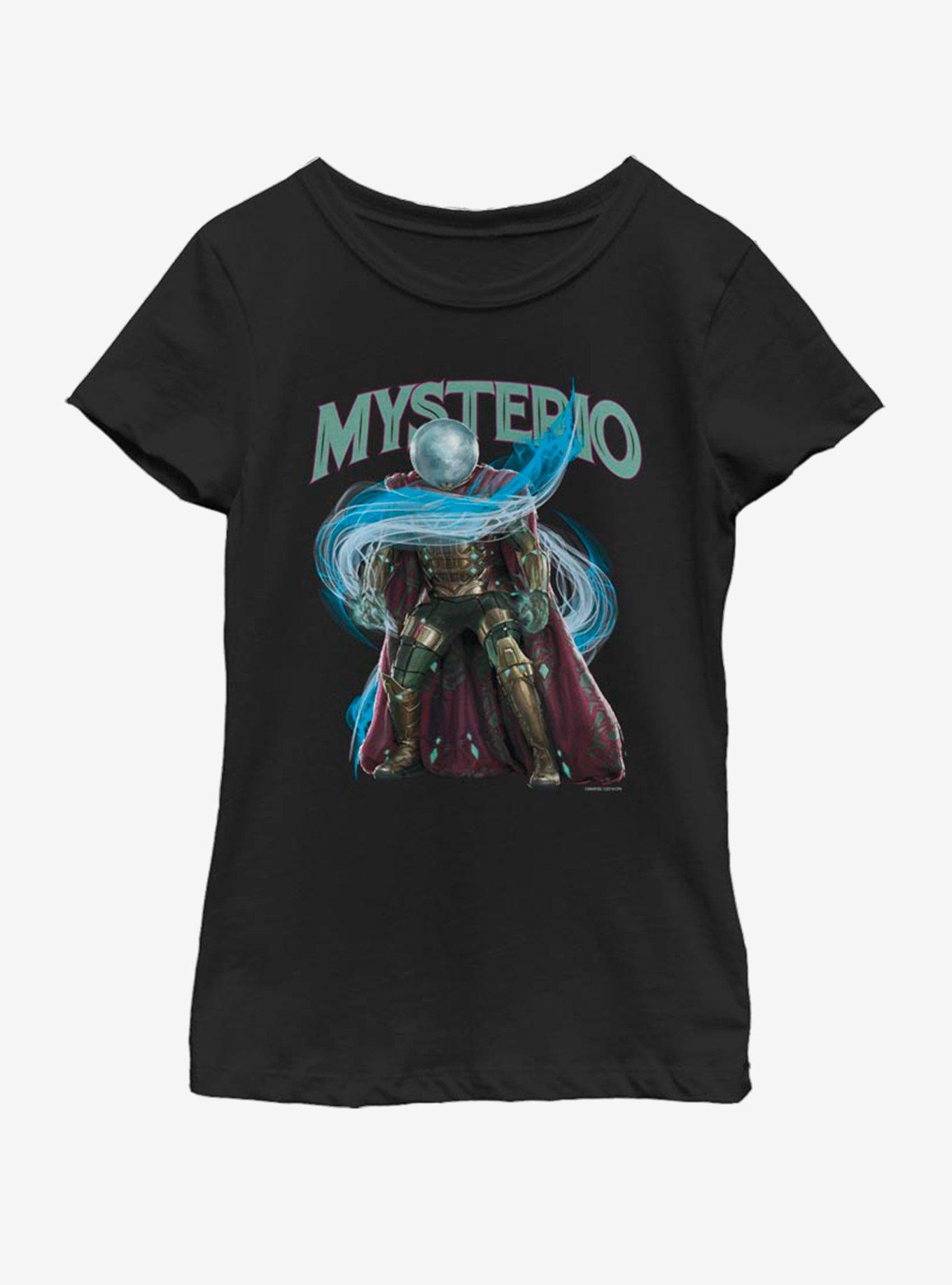 Marvel Spiderman Far From Home Mysterio Stance Youth Girls T-Shirt, , hi-res