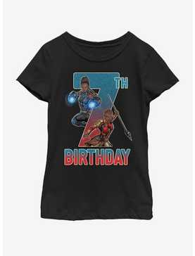 Marvel Black Panther Shuri Okoye 7th Bday Youth Girls T-Shirt, , hi-res