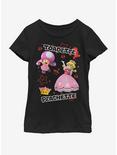 Nintendo Toadette and Peachette Youth Girls T-Shirt, BLACK, hi-res