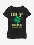 Star Wars Yoda Third Youth Girls T-Shirt, BLACK, hi-res