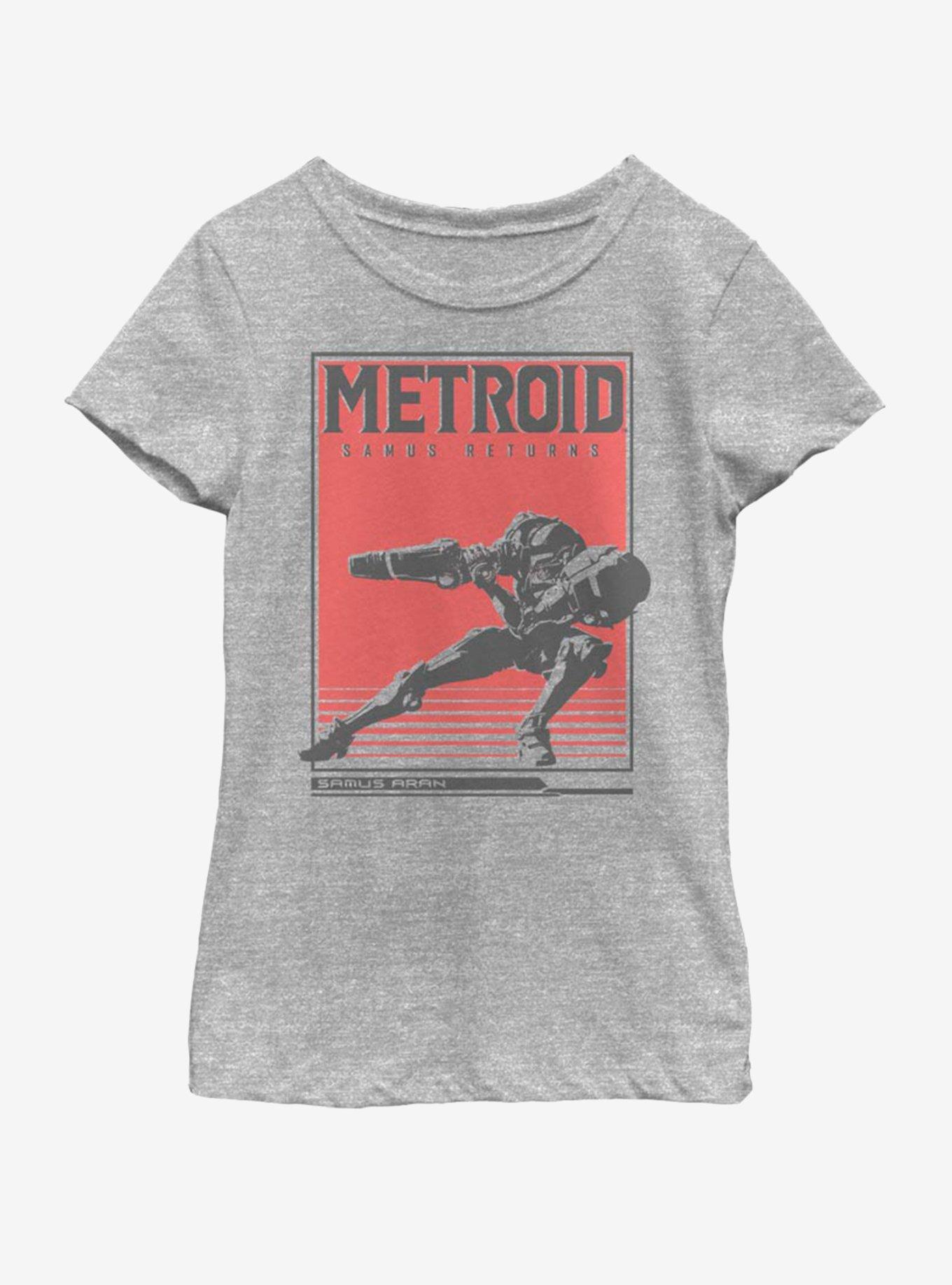 Nintendo Samus Solid Youth Girls T-Shirt, , hi-res