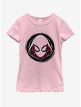 Marvel Gwen Badge Youth Girls T-Shirt, PINK, hi-res