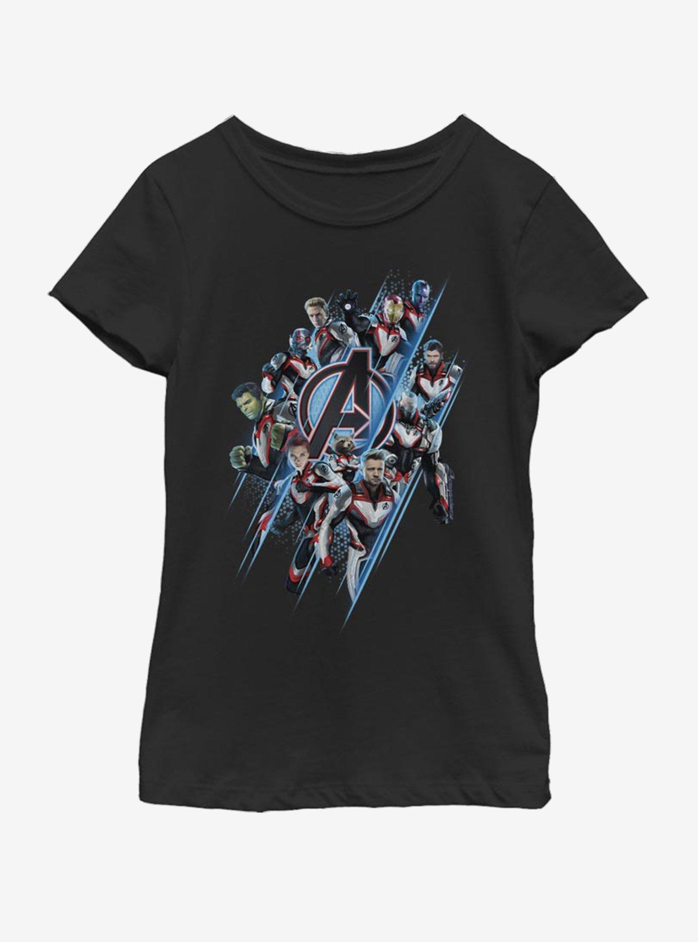 Marvel Avengers: Endgame Avengers Suit Up Youth Girls T-Shirt, , hi-res