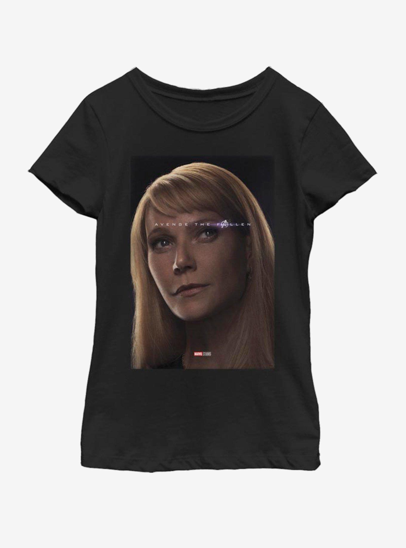 Marvel Avengers: Endgame Potts Youth Girls T-Shirt, BLACK, hi-res