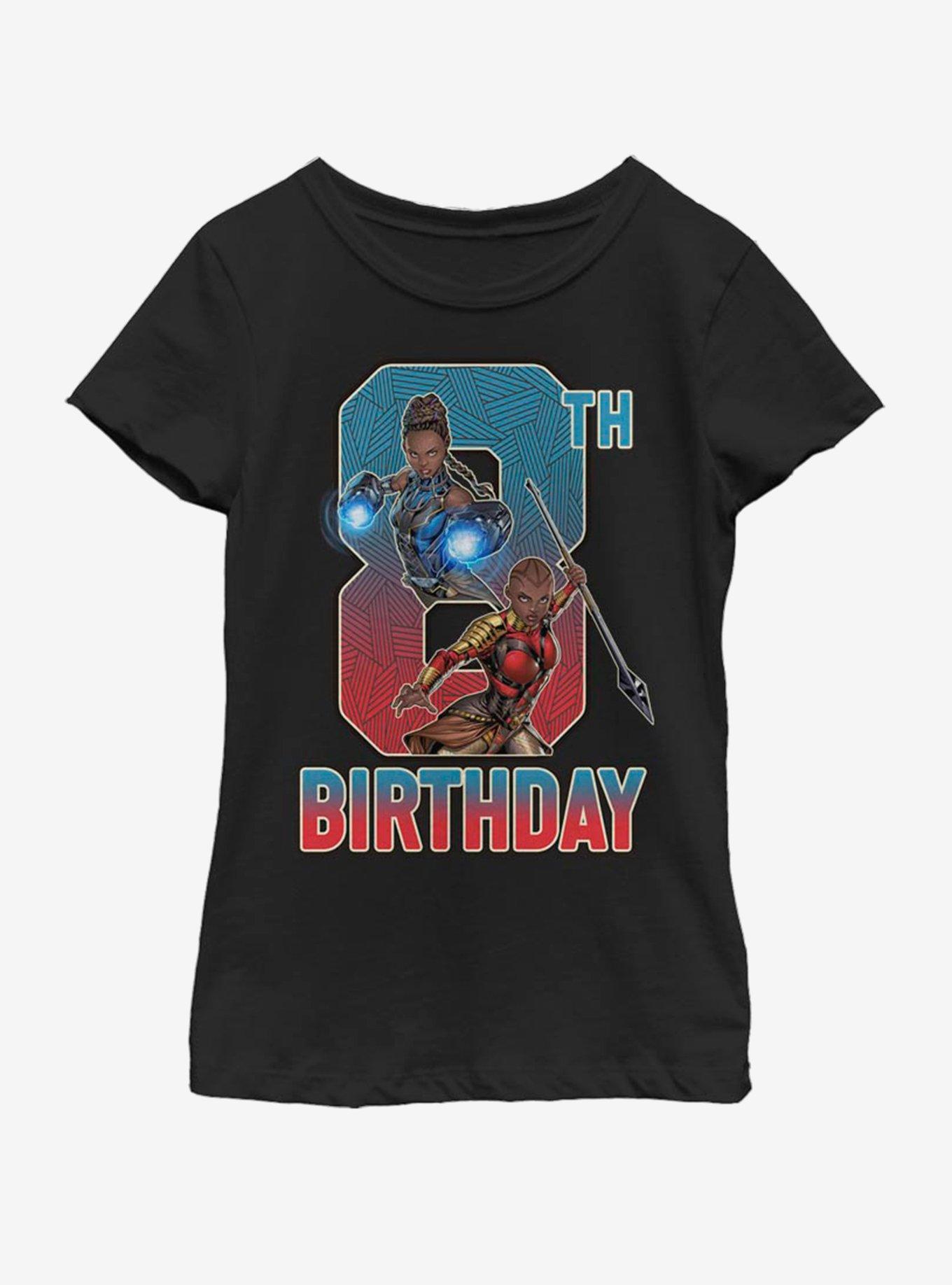 Marvel Black PantherShuri Okoye 8th Bday Youth Girls T-Shirt, , hi-res