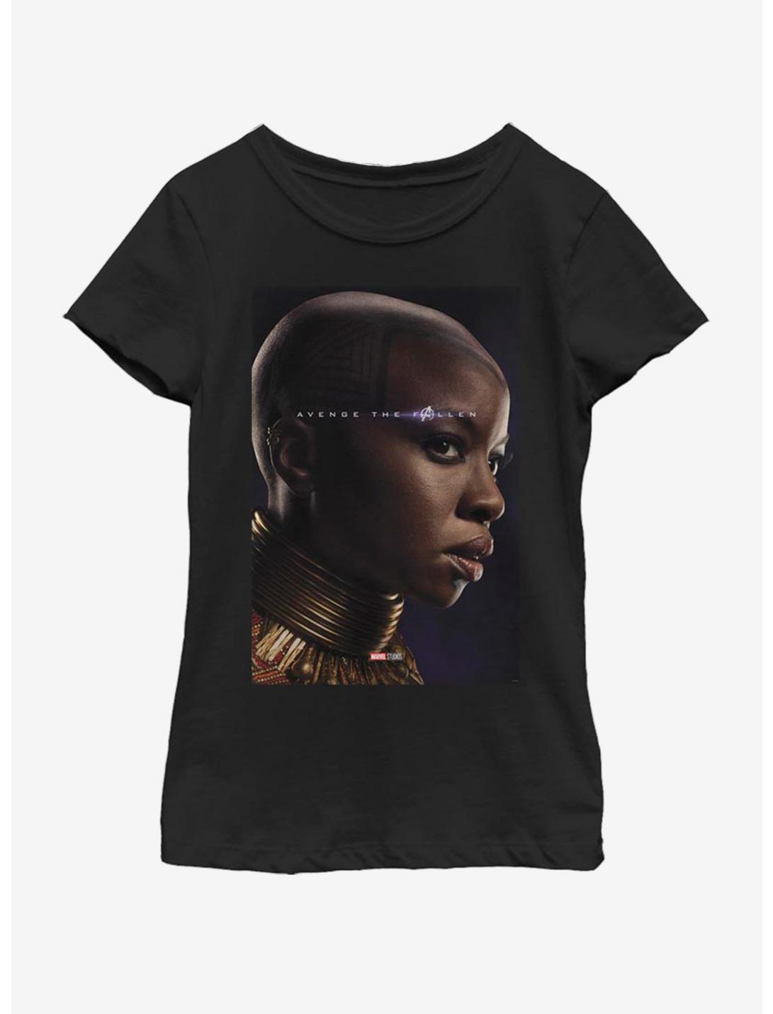 Marvel Avengers: Endgame Okoye Youth Girls T-Shirt, BLACK, hi-res