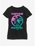 Marvel Captain Marvel Grade Youth Girls T-Shirt, BLACK, hi-res