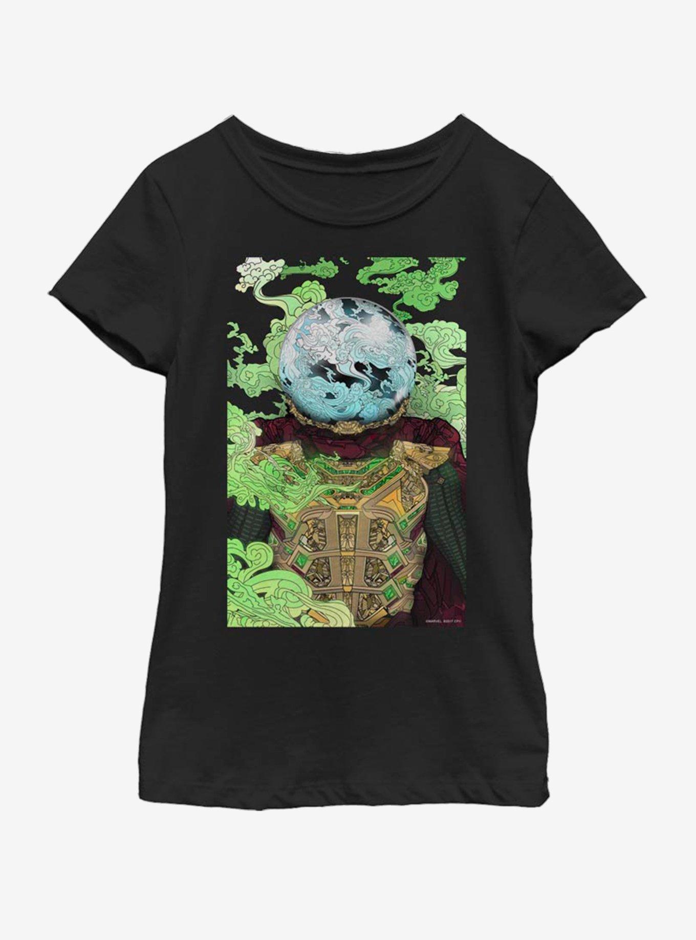 Marvel Spiderman Far From Home Mysterio Smoke Youth Girls T-Shirt, , hi-res