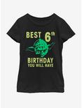 Star Wars Yoda Sixth Youth Girls T-Shirt, BLACK, hi-res