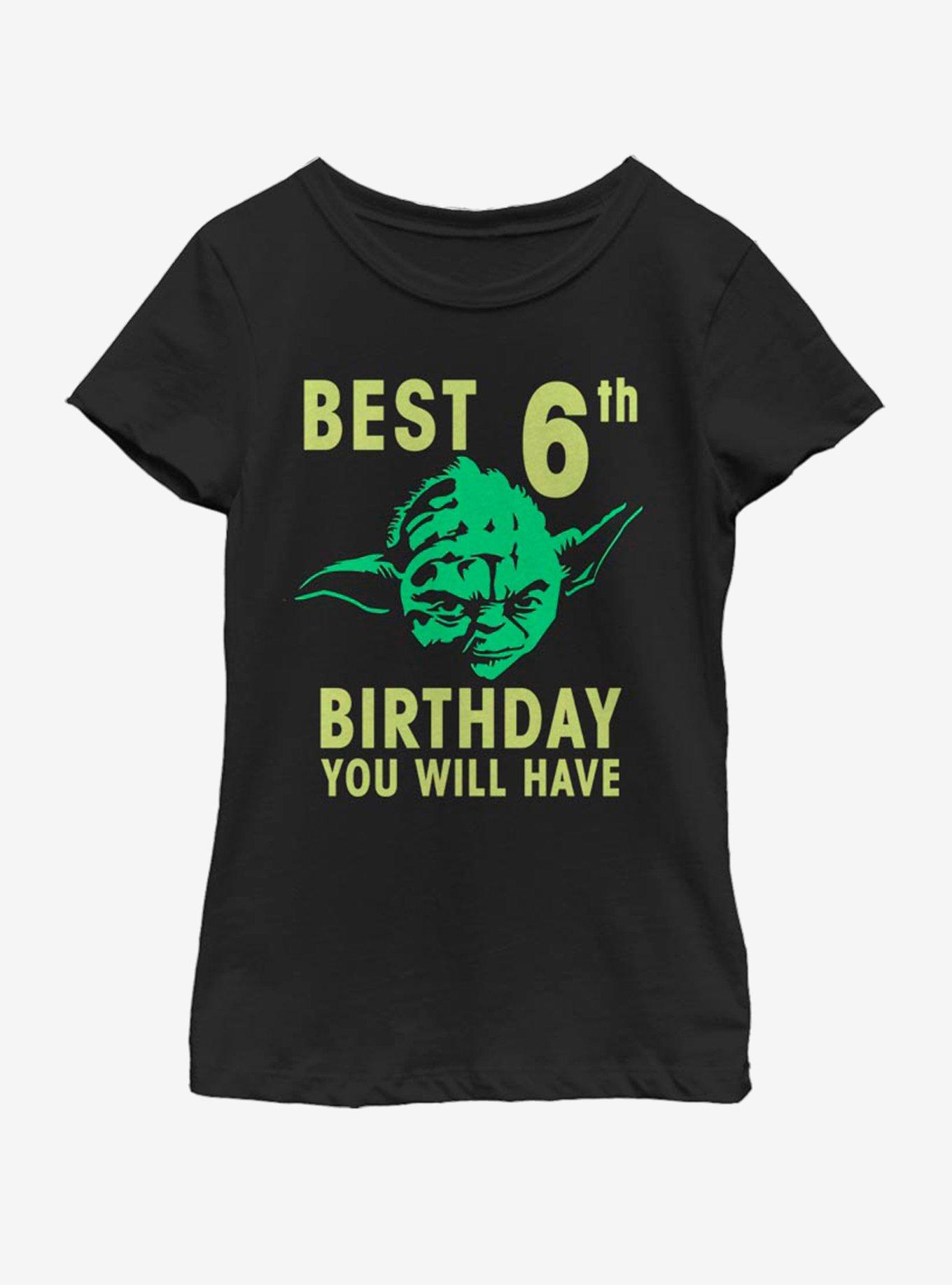 Star Wars Yoda Sixth Youth Girls T-Shirt, BLACK, hi-res