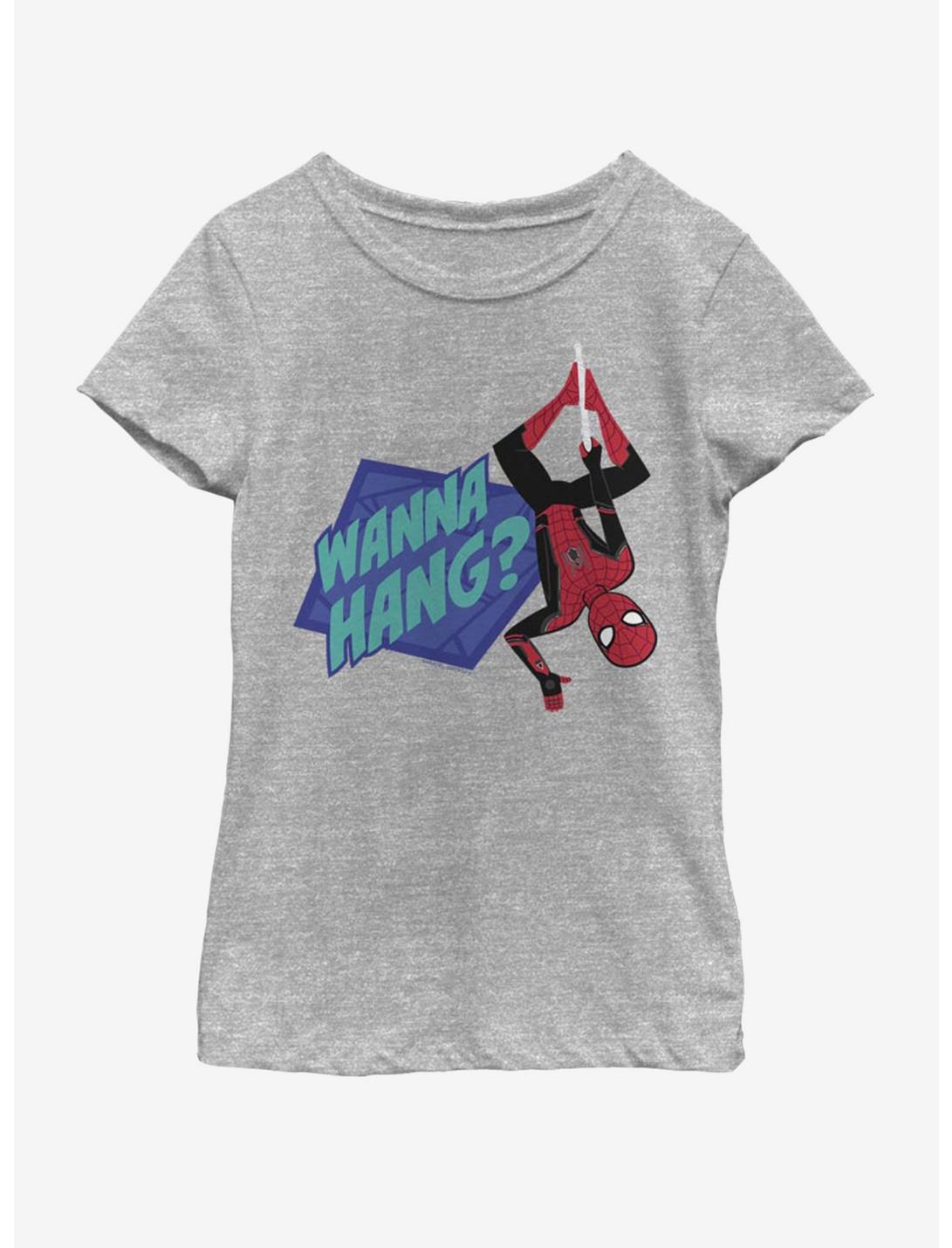 Marvel Spiderman Far From Home Spidey Hangout Youth Girls T-Shirt, ATH HTR, hi-res