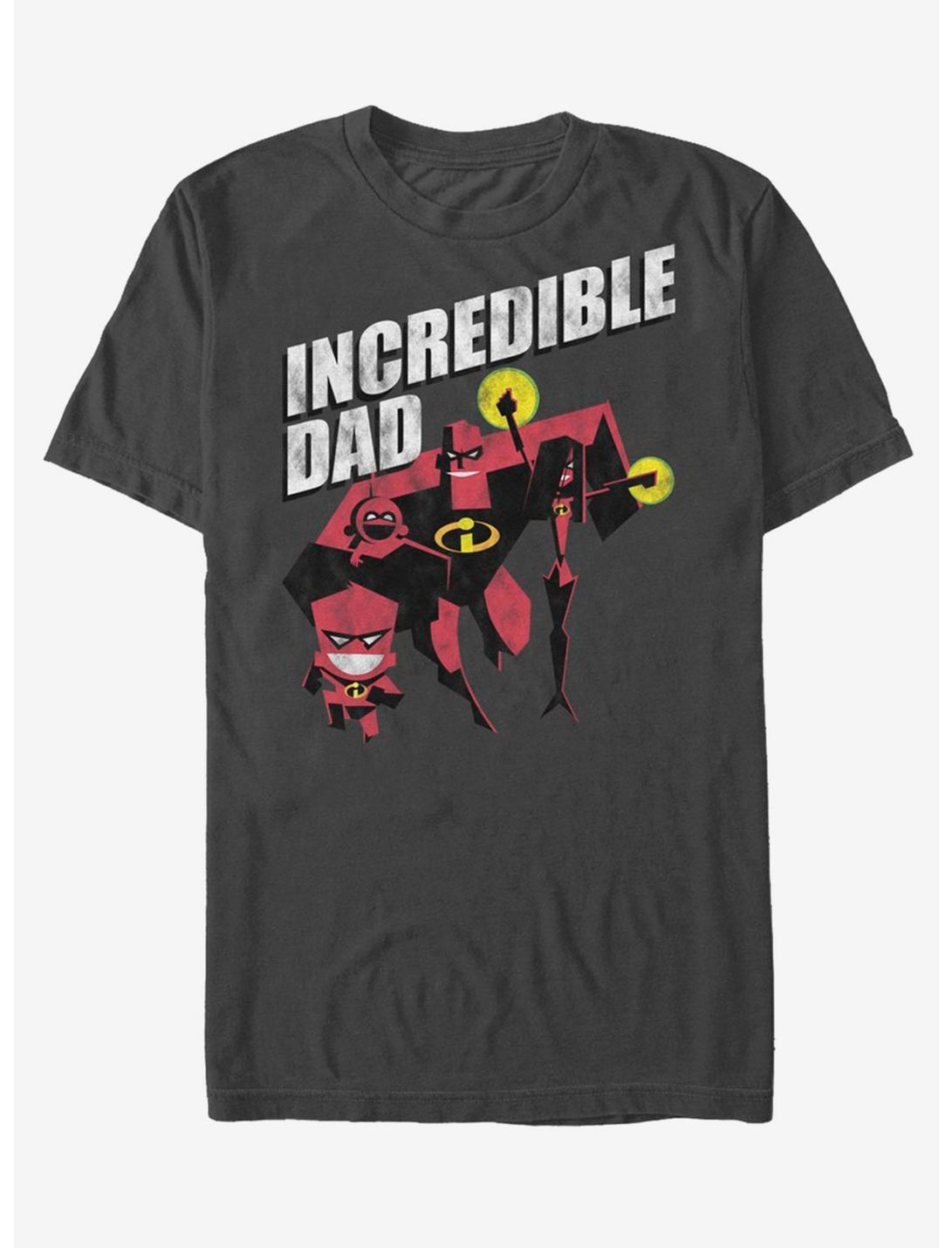 Disney Pixar Incredibles Credible Father T-Shirt, CHARCOAL, hi-res