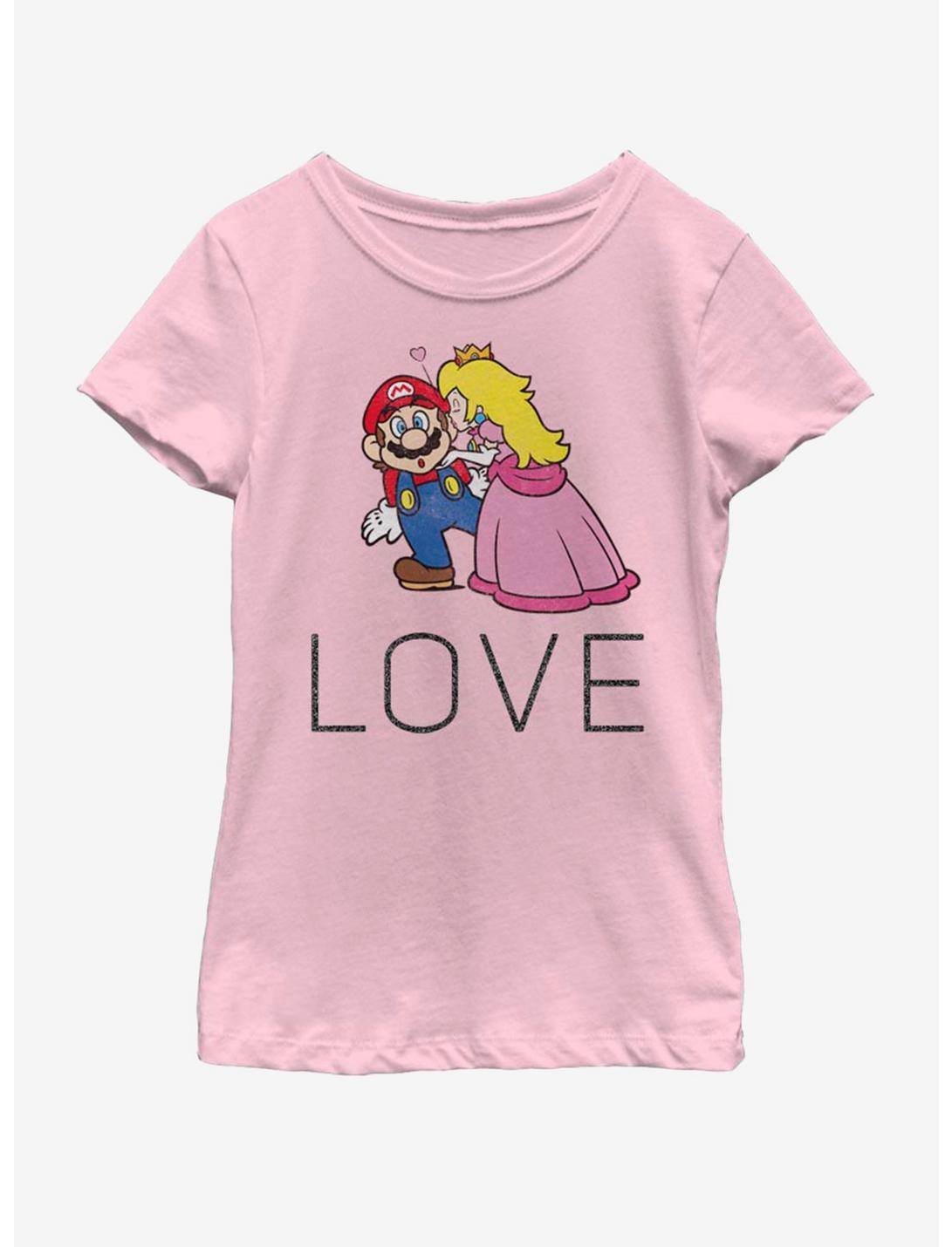 Nintendo Mario Love Youth Girls T-Shirt, PINK, hi-res