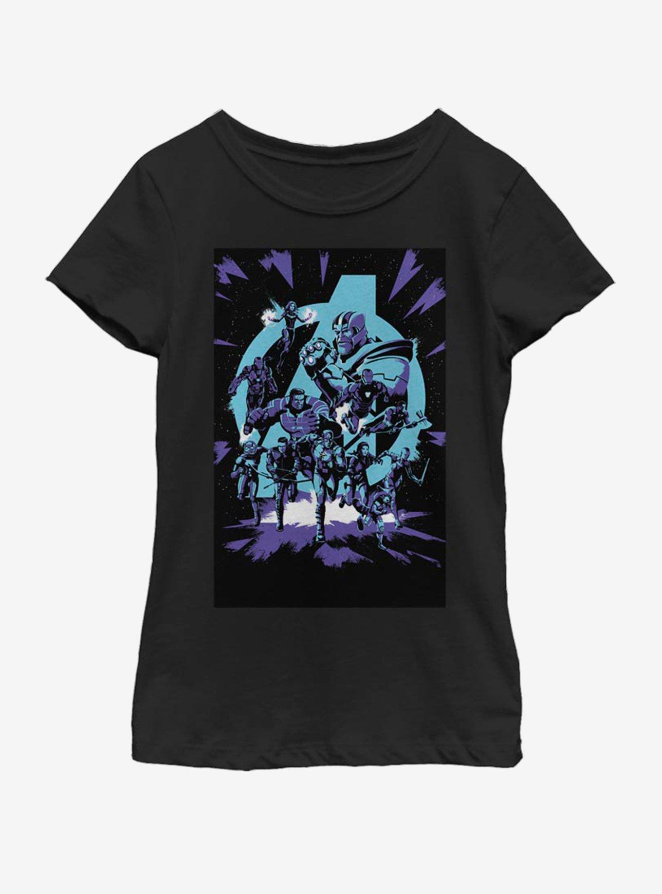 Marvel Avengers: Endgame Avengers Pop Art Youth Girls T-Shirt, , hi-res