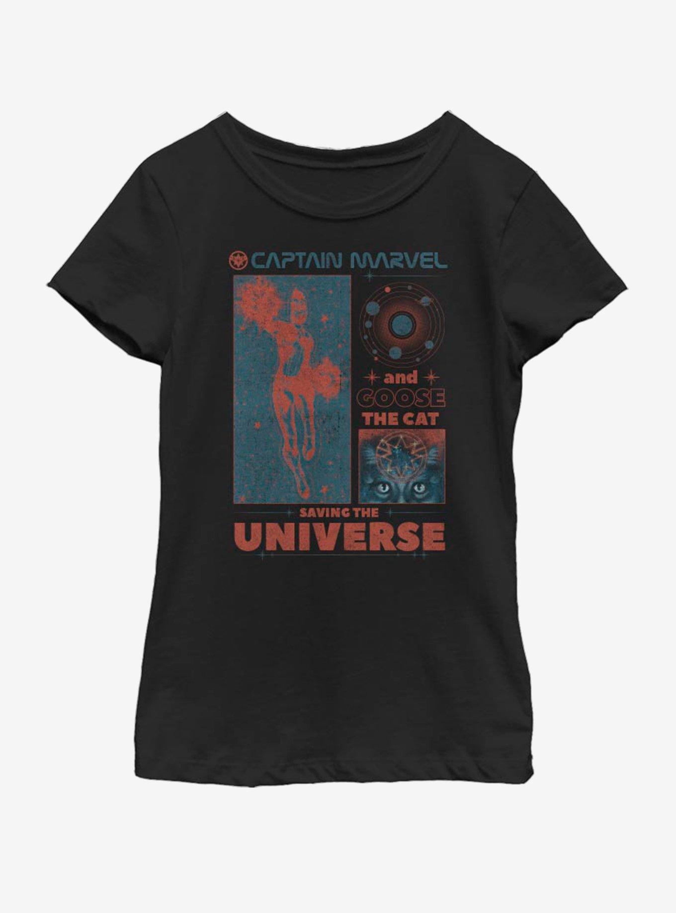 Marvel Avengers: Endgame Goose and Captain Collage Youth Girls T-Shirt, , hi-res