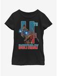 Marvel Black Panther Shuri Okoye 4th Bday Youth Girls T-Shirt, BLACK, hi-res