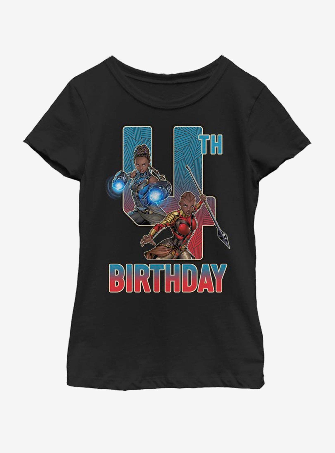 Marvel Black Panther Shuri Okoye 4th Bday Youth Girls T-Shirt, , hi-res