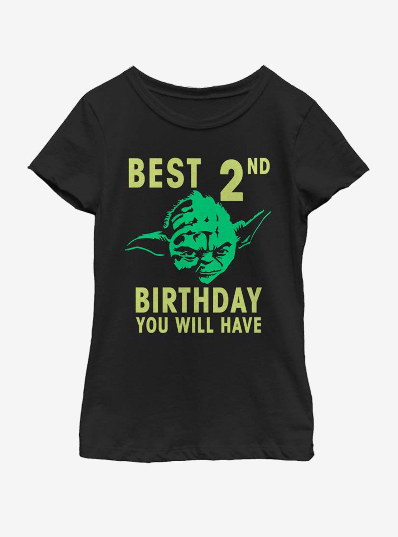 Star Wars Yoda Second Youth Girls T-Shirt, BLACK, hi-res