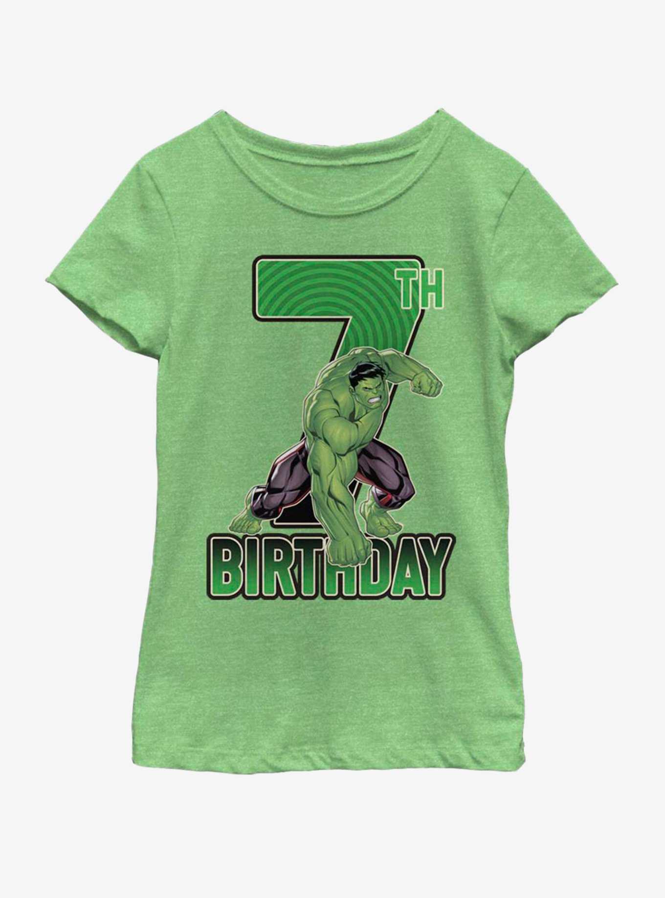 Marvel Hulk 7th Bday Youth Girls T-Shirt, , hi-res