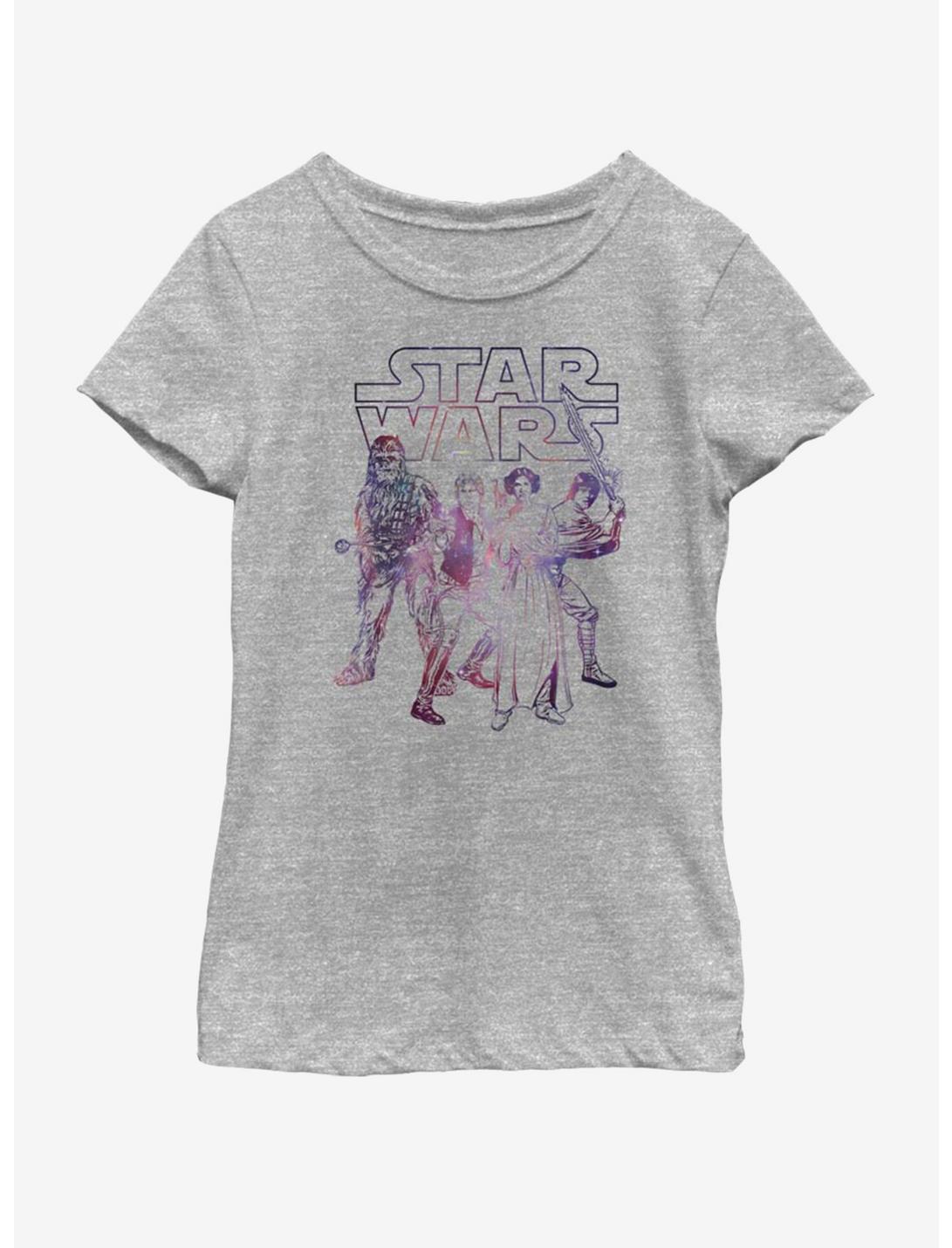 Star Wars Rebel Group Youth Girls T-Shirt, ATH HTR, hi-res
