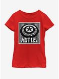 Marvel Avengers: Endgame Not Us Youth Girls T-Shirt, RED, hi-res