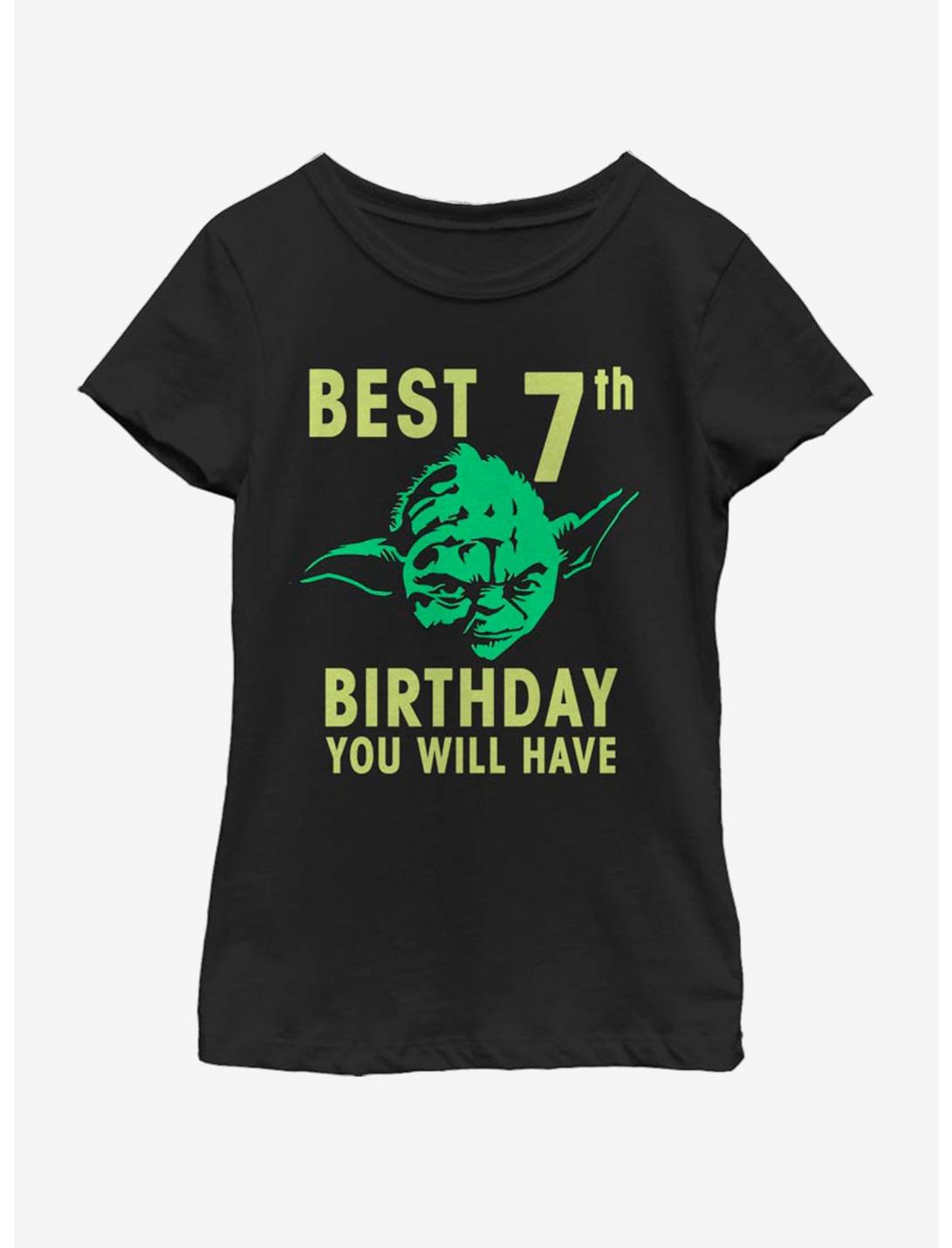 Star Wars Yoda Seventh Youth Girls T-Shirt, BLACK, hi-res
