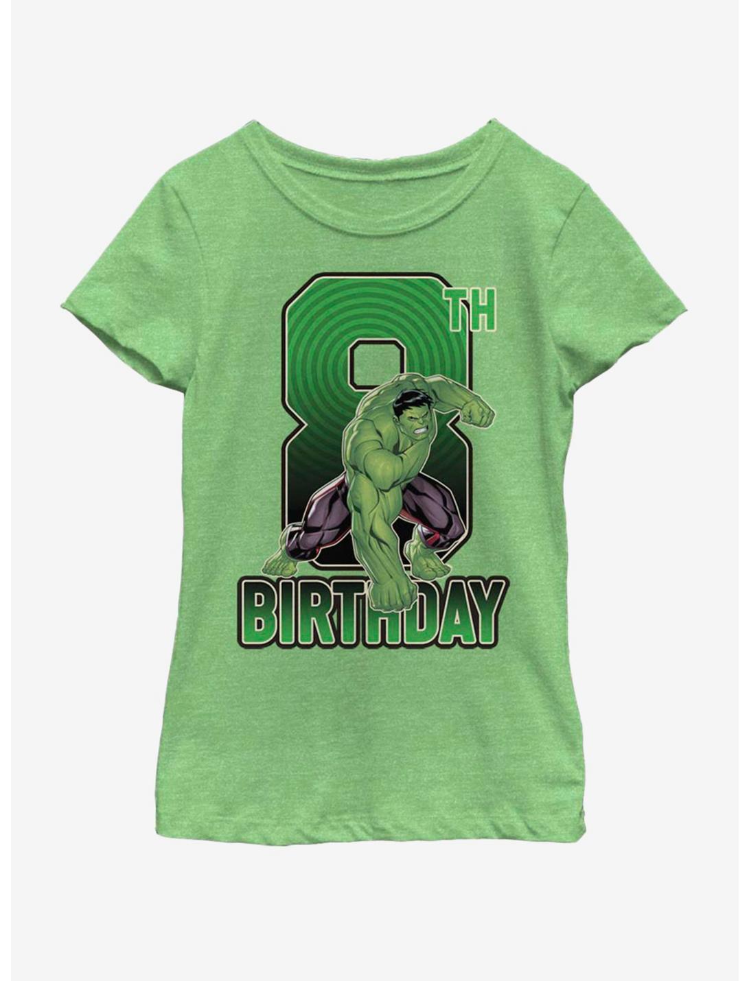 Marvel Hulk 8th Bday Youth Girls T-Shirt, , hi-res