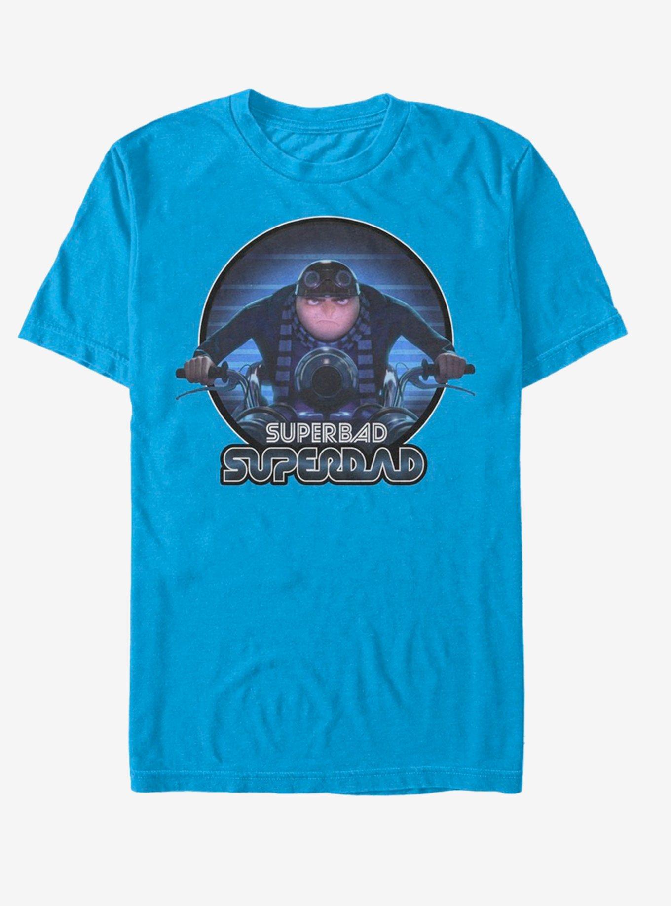 Universal Despicable Me Superbad Moto Dad T-Shirt, TURQ, hi-res