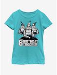 Star Wars Birthday Trooper Eight Youth Girls T-Shirt, TAHI BLUE, hi-res