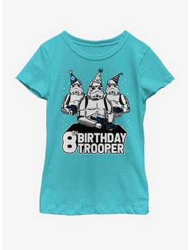Star Wars Birthday Trooper Eight Youth Girls T-Shirt, , hi-res