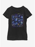 Marvel Avengers: Endgame Blue Box Up Youth Girls T-Shirt, BLACK, hi-res