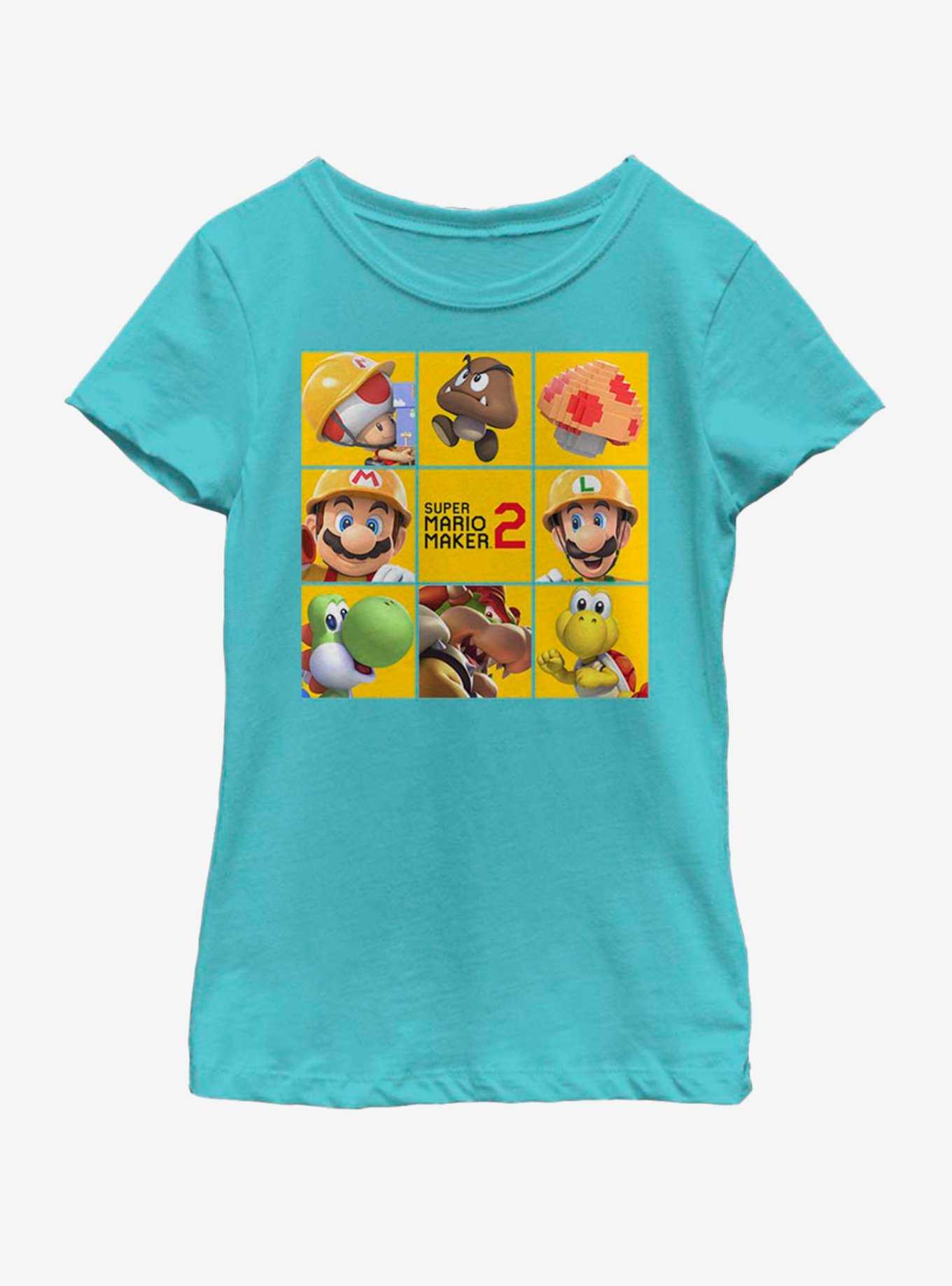 Nintendo Unit Square Youth Girls T-Shirt, , hi-res