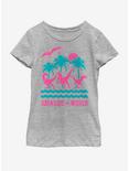 Jurassic World Tropical Island Youth Girls T-Shirt, ATH HTR, hi-res