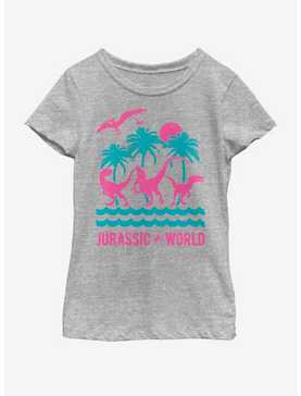 Jurassic World Tropical Island Youth Girls T-Shirt, , hi-res