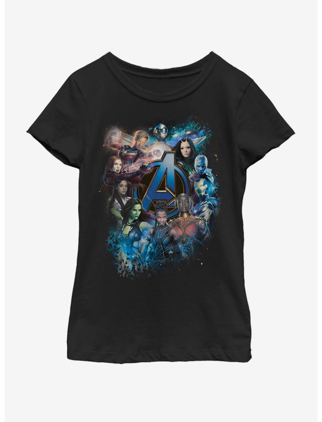 Marvel Avengers: Endgame Women Power Youth Girls T-Shirt, BLACK, hi-res