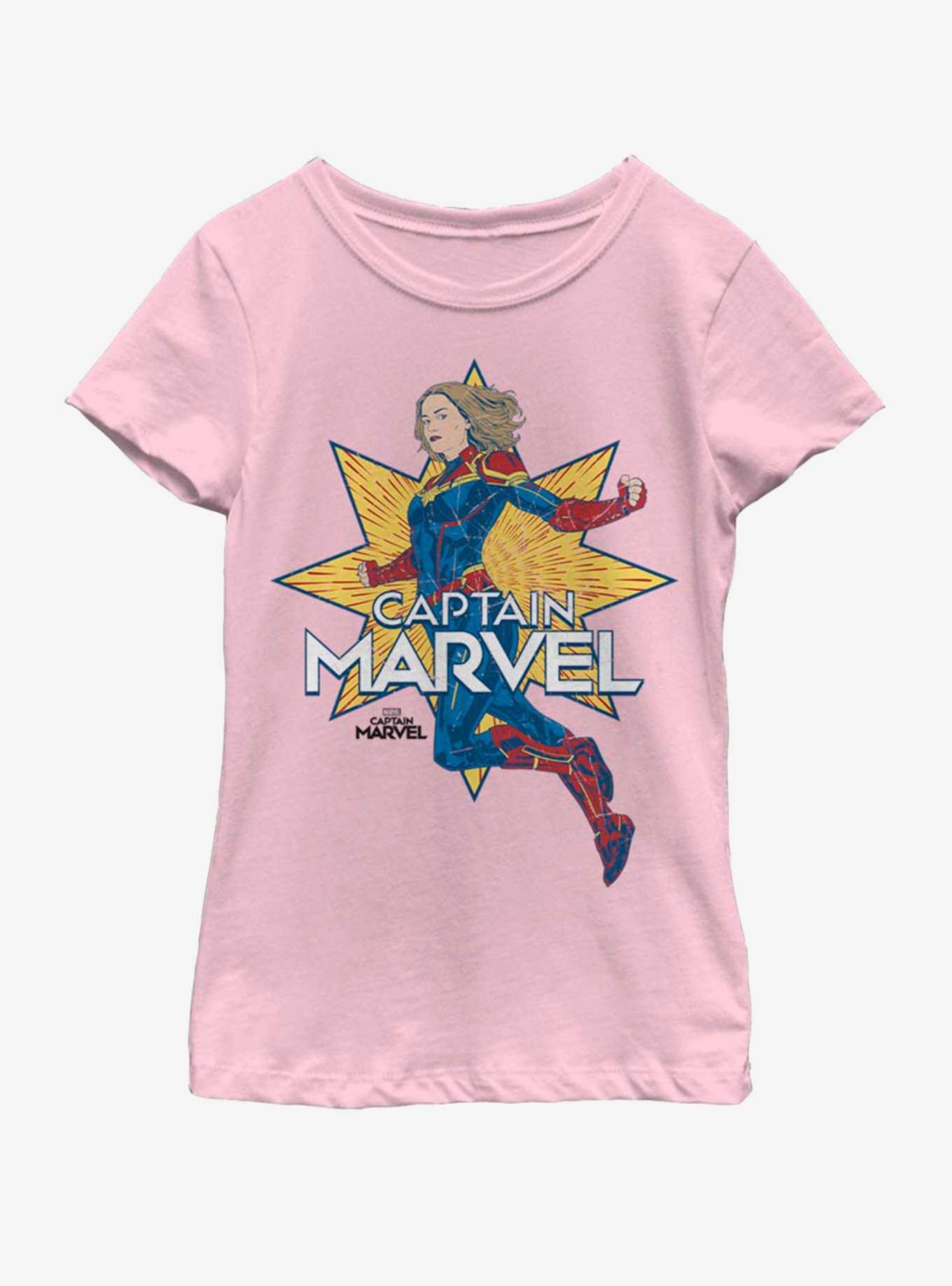 Marvel Captain Marvel Star Marvel Youth Girls T-Shirt, , hi-res