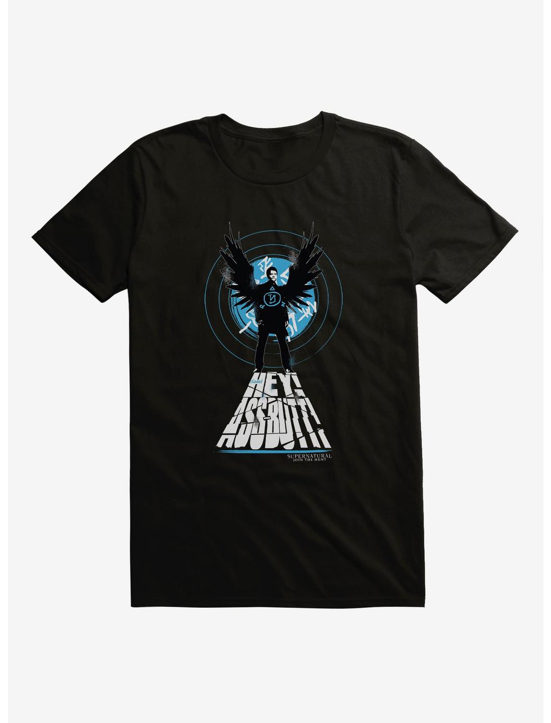 Supernatural Castiel Entrance T-Shirt, BLACK, hi-res