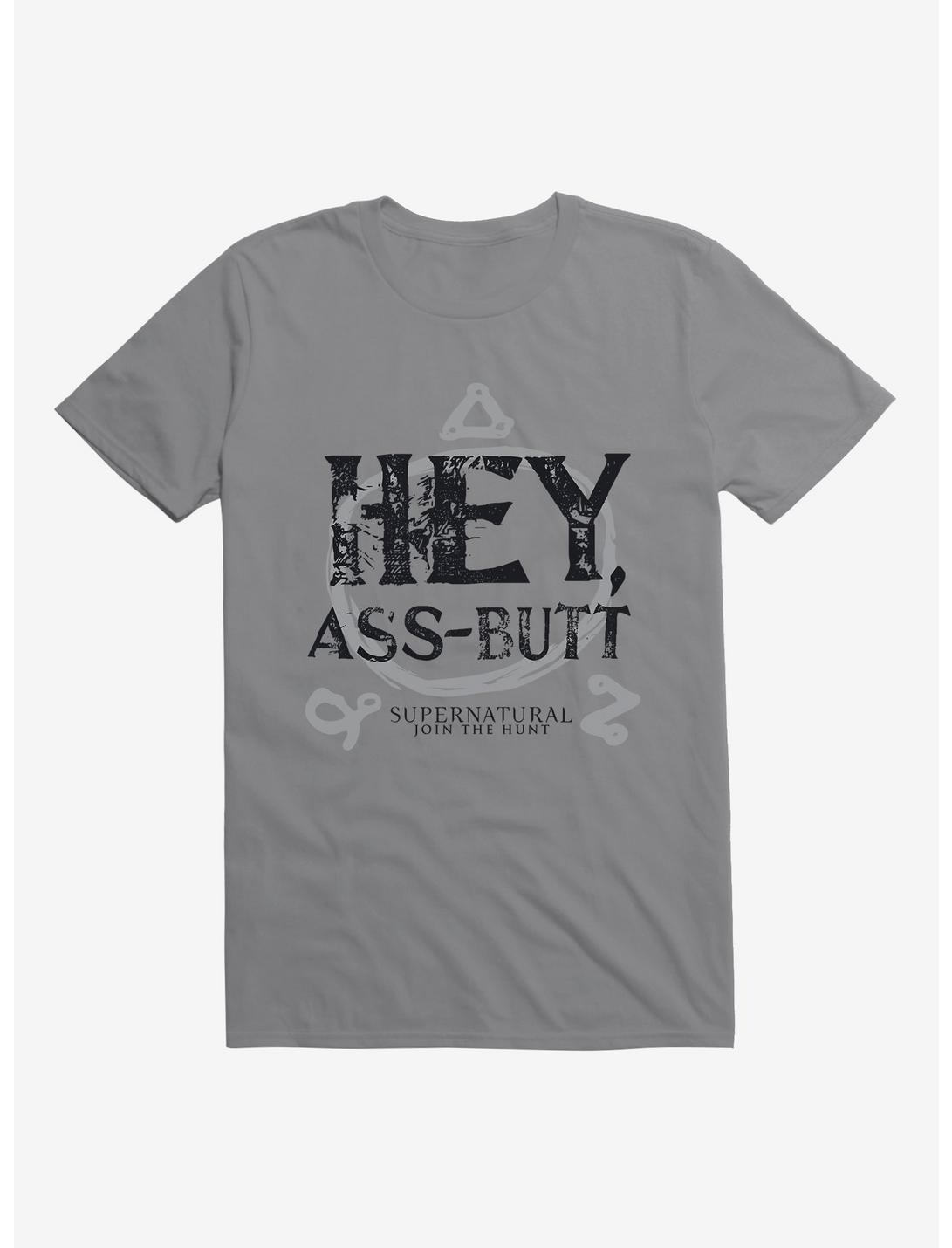 Supernatural Hey Ass-Butt T-Shirt, STORM GREY, hi-res