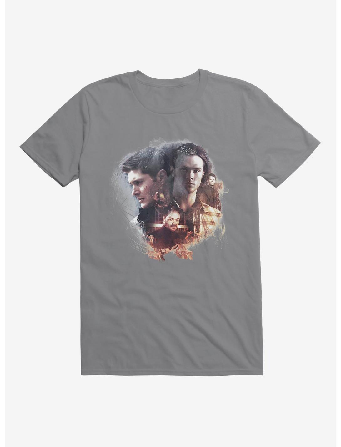 Supernatural Sam, Dean and Crowley T-Shirt, , hi-res