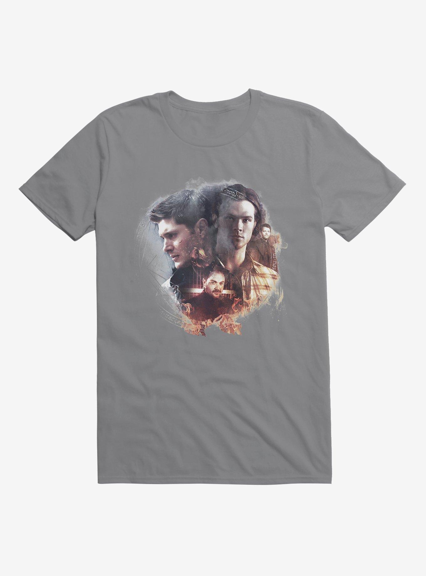 Supernatural Sam, Dean and Crowley T-Shirt, , hi-res