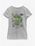 Jurassic Park ISLA NUBLAR Youth Girls T-Shirt, ATH HTR, hi-res