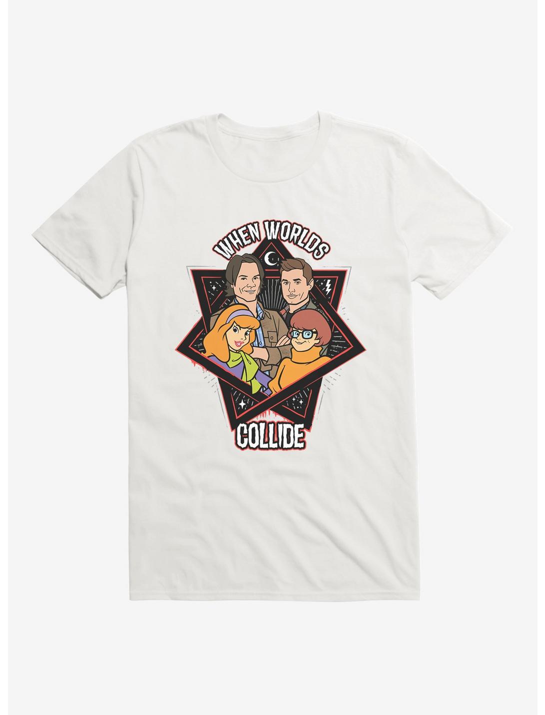 Supernatural ScoobyNatural Worlds Collide T-Shirt, WHITE, hi-res