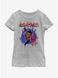 Marvel Spiderman Painted Miles Youth Girls T-Shirt, ATH HTR, hi-res
