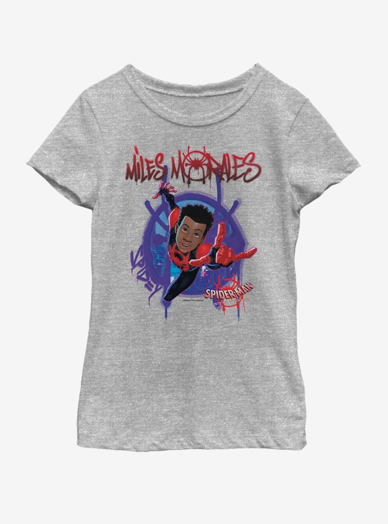 Marvel Spiderman Painted Miles Youth Girls T-Shirt, , hi-res