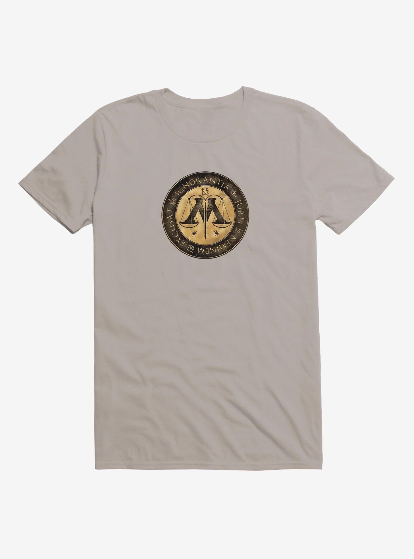 Harry Potter Ministry Of Magic Logo T-Shirt, LIGHT GRAY, hi-res