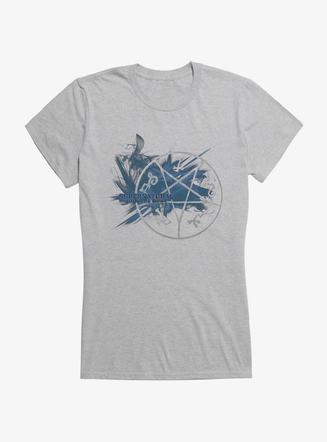 Supernatural Blue Pentagram Girls T-Shirt, , hi-res