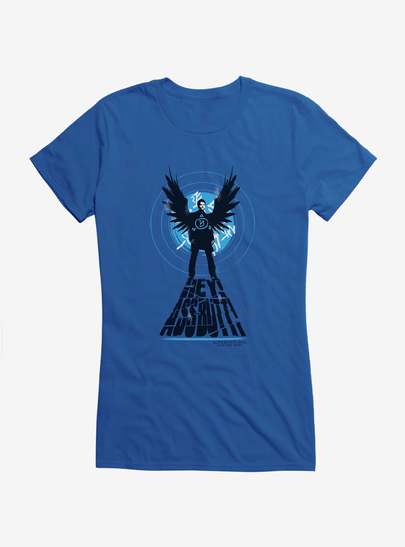 Supernatural Castiel Entrance Girls T-Shirt, ROYAL, hi-res